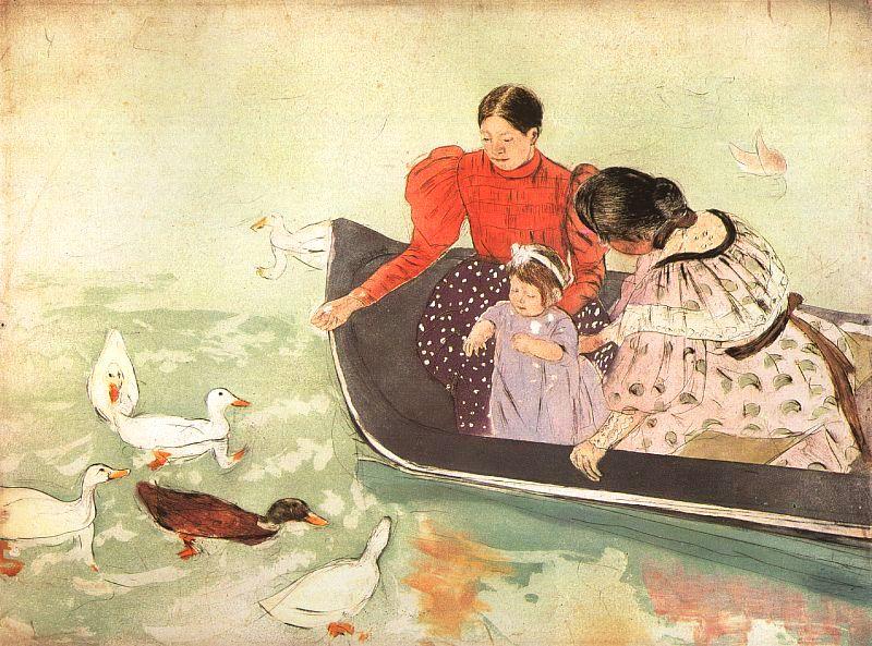 Mary Cassatt Feeding the Ducks China oil painting art
